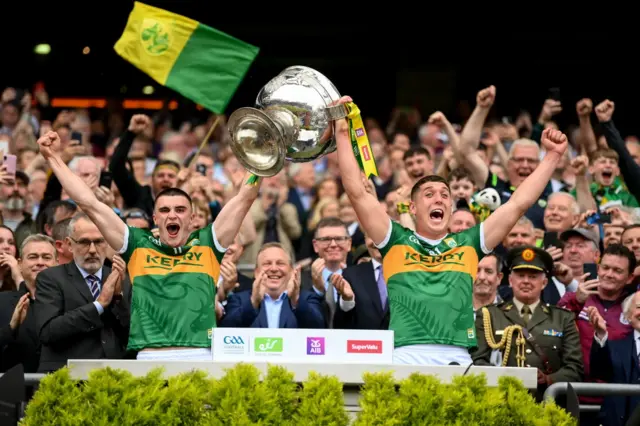 Kerry lift the cup