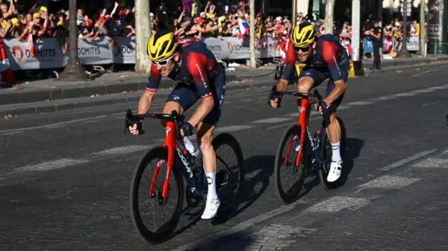 Geraint Thomas and Filippo Ganna