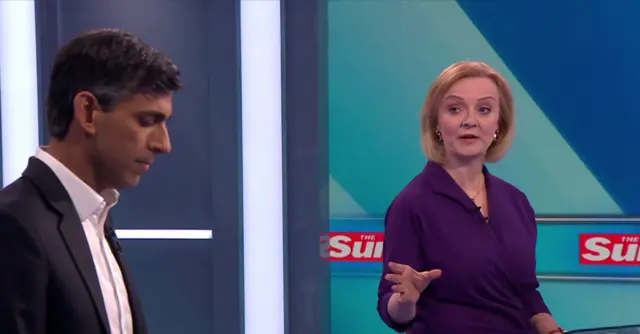 Rishi Sunak and Liz Truss