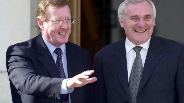 David Trimble and Bertie Ahern