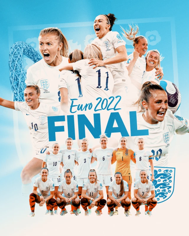 England winning graphic