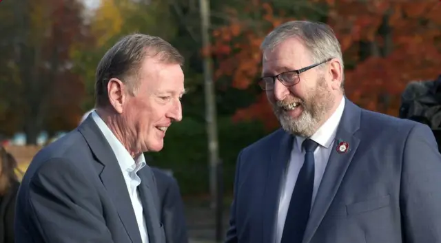 Lord Trimble with UUP Leader Doug Beattie