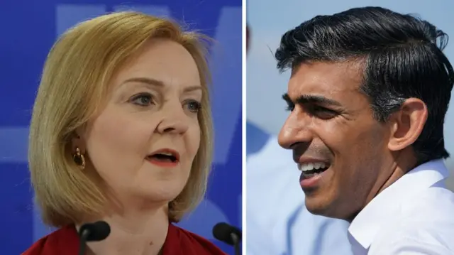 Rishi Sunak and Liz Truss