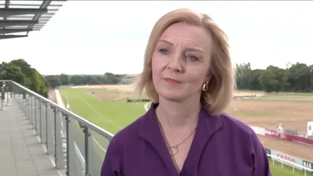 Screengrab of a Liz Truss TV interview