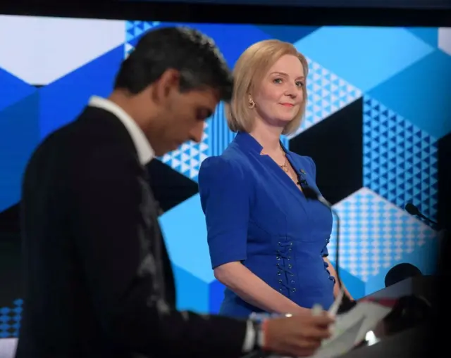 Rishi Sunak and Liz Truss