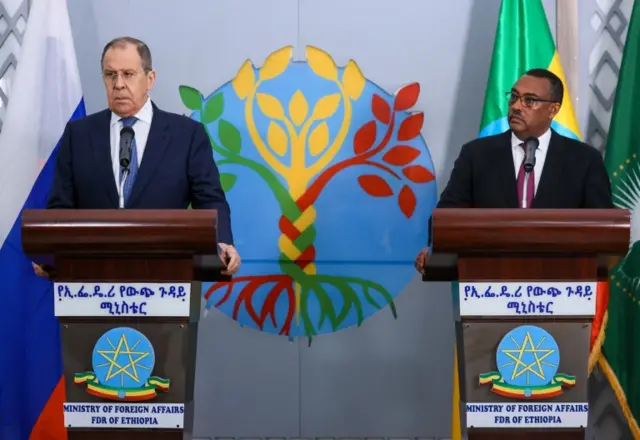 Lavrov and his Ethiopian counterpart