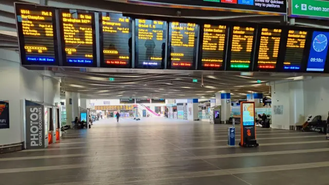 Birmingham New Street on Wednesday