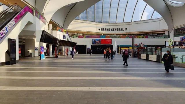 Birmingham New Street on Wednesday