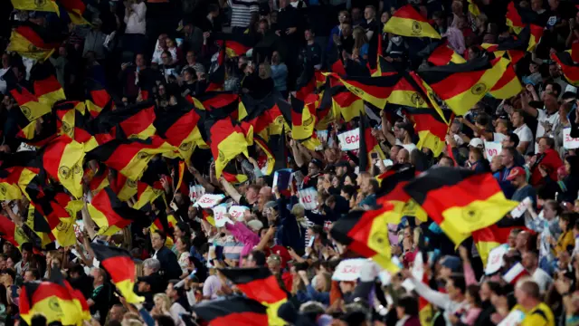 Germany fans celebrate