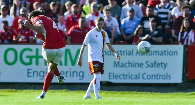 Shane Blaney shoots for goal