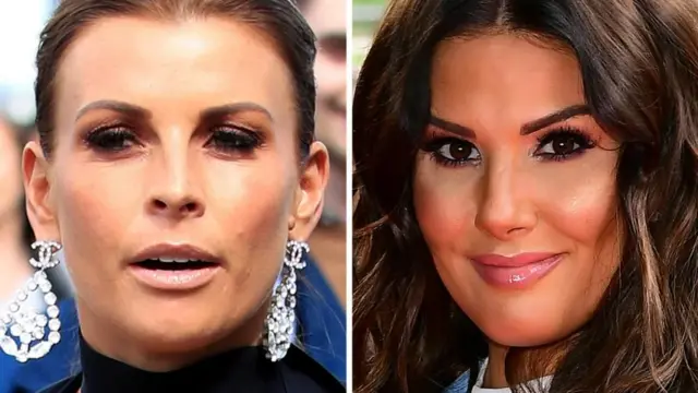 File photos of Coleen Rooney (left) and Rebekah Vardy (right)