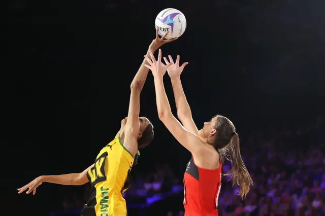 jamaica and wales playing netball