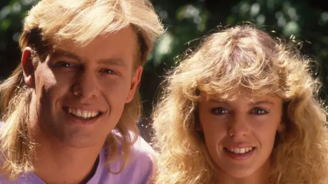 Jason Donavan and Kylie Minogue in 1988