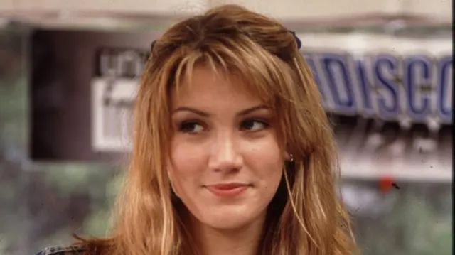 Delta Goodrem poses for a picture during her time on Neighbours