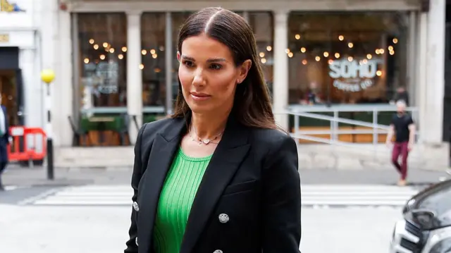 Rebekah Vardy, pictured outside the High Court during the trial in May