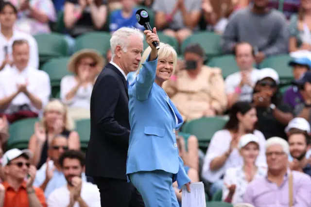 John Mcenroe and SUe Barker