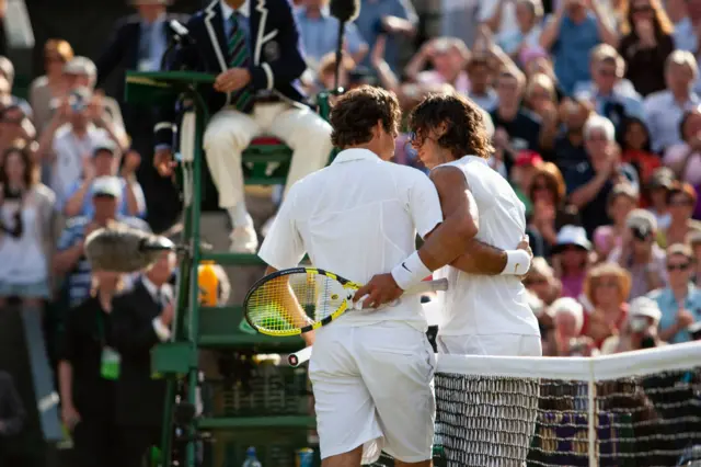 Roger Federer and Rafael Nadal 2007 Wimbledon