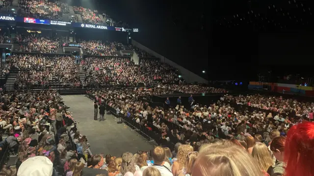 Thousands of people gathered inside Copenhagen's Royal Arena