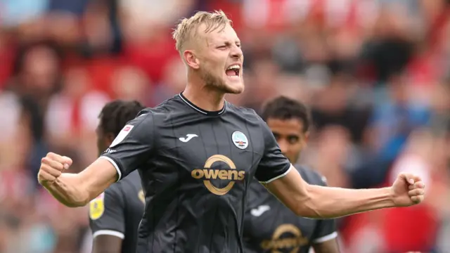 Harry Darling celebrates