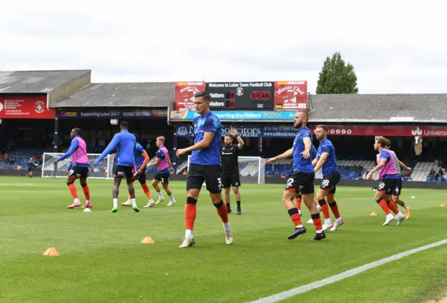 Luton warm-up