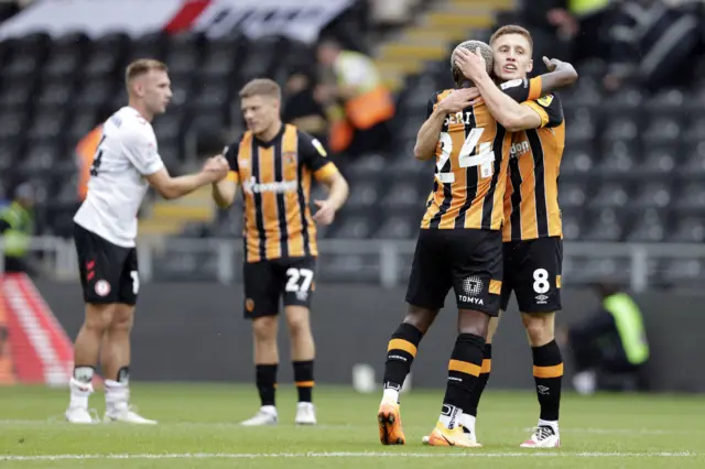 Hull City celebrate