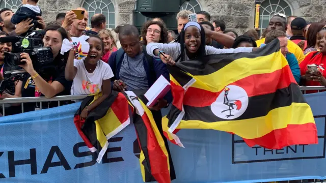 Uganda fans celebrate