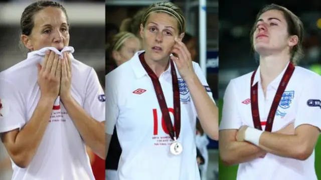 (From left to right) Casey Stoney, Kelly Smith and Karen Carney