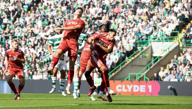 Celtic's Stephen Welsh scores