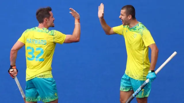 Australia celebrate