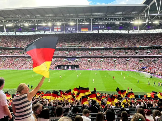 Germany fans celebrate