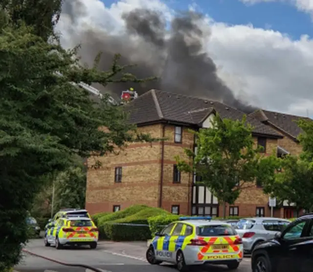 Explosion  in Redwood Grove, Bedford