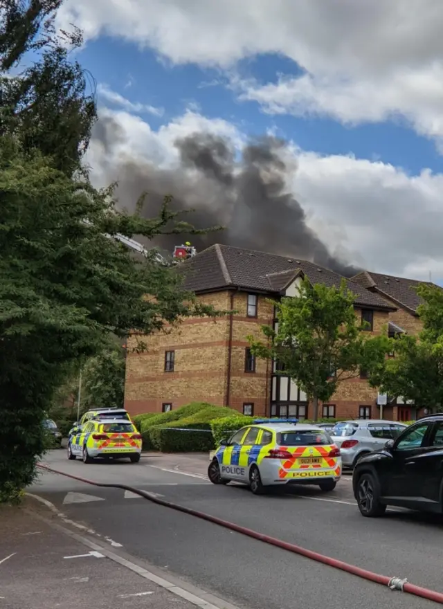 The fire at Redwood Grove, Bedford