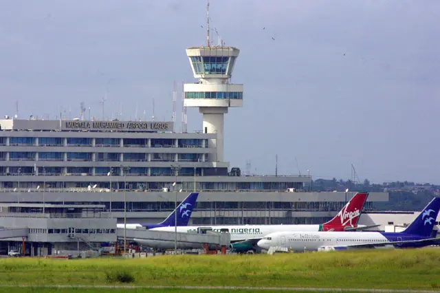 Murtala Mohammed International Airport in Lagos.