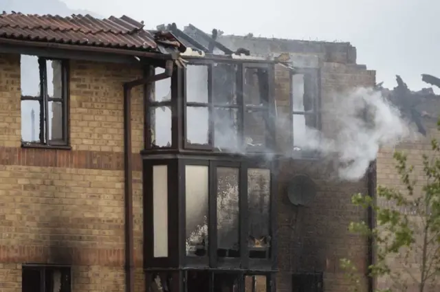 Explosion  in Redwood Grove, Bedford