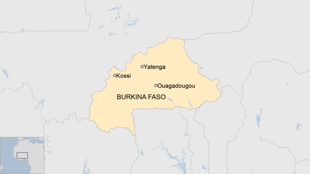 A map of Burkina Faso