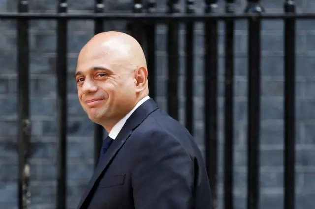 British Health Secretary Sajid Javid arrives ahead of a weekly cabinet meeting at 10 Downing Street, in London, Britain, on 5 July 2022