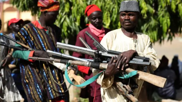 Surrendered weapons in Zamfara state in 2019