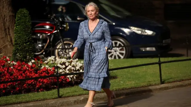 Culture Secretary Nadine Dorries arrives at 10 Downing Street