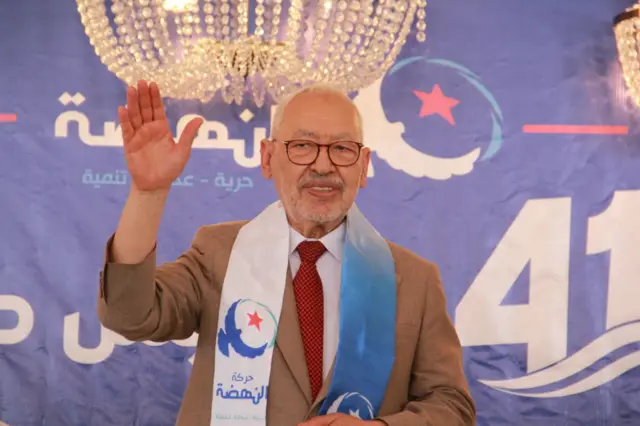 ached Ghannouchi, leader of the Ennahda Movement and Speaker of the dissolved Tunisian Parliament