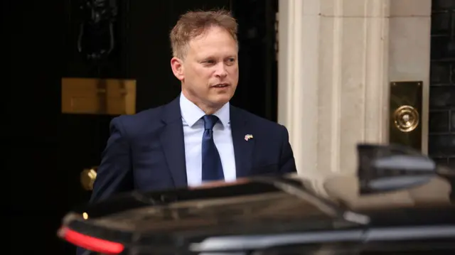 Transport Secretary Grant Shapps leaving 10 Downing Street