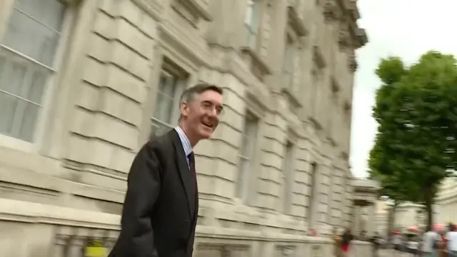 Jacob Rees-Mogg in Whitehall