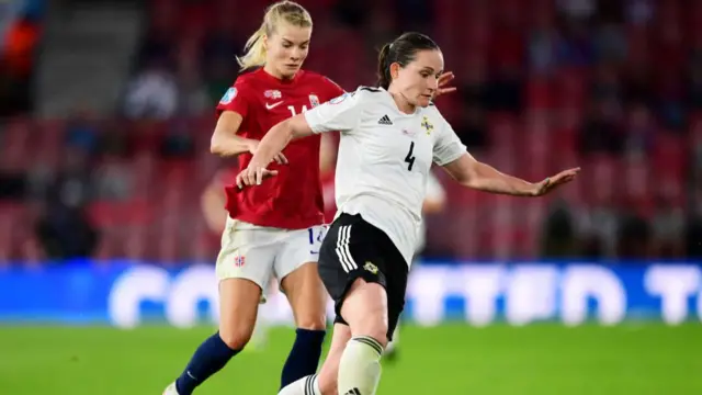 A photo of Northern Ireland playing Norway