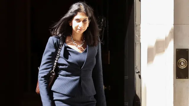 Attorney General Suella Braverman leaves No 10