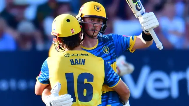Adam Hose (541) and Sam Hain (377) are the Bears' two leading T20 run scorers this season