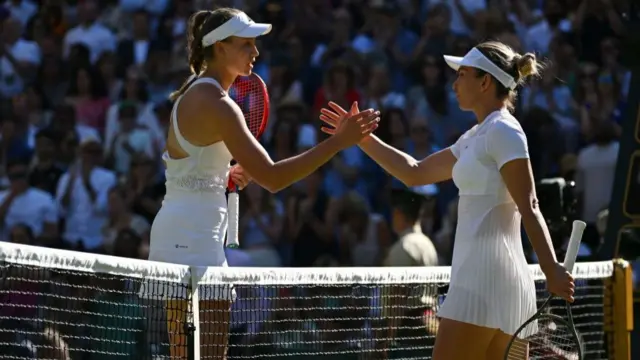 Elena Rybakina and Simona Halep