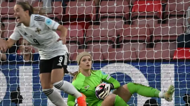 A photo of Northern Ireland scoring a goal