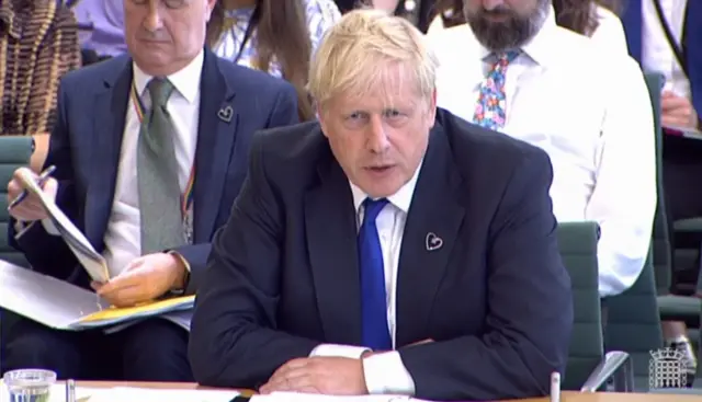 Prime Minister Boris Johnson appearing in front of the Liaison Committee in the House of Commons