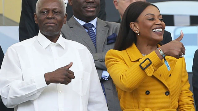 President José Eduardo dos Santos and his wife Ana Paula Dos Santos in 2014