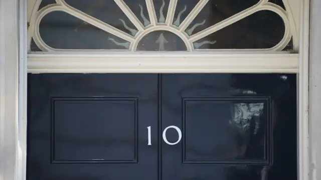 The door of 10 Downing Street