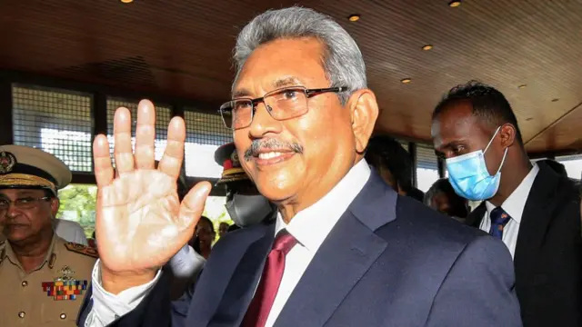 Sri Lankan president Gotabaya Rajapaksa